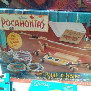 Vintage Sealed Disney Pocahontas Paint 'n Weave Activity kit